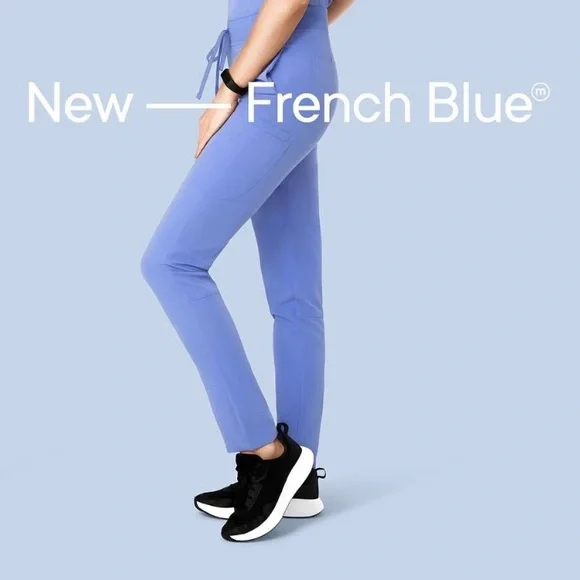 EUC Mandala Slim Pant in French Blue - Picture 1 of 4